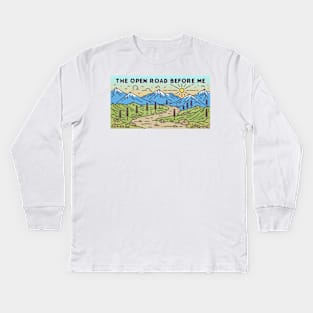 The Open Road Before Me Kids Long Sleeve T-Shirt